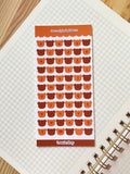 Alphabet Bears Deco Sticker Sheet
