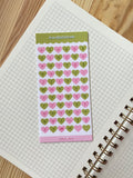 Alphabet Hearts Deco Sticker Sheet