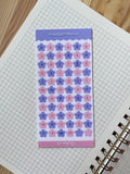 Alphabet Flowers Deco Sticker Sheet