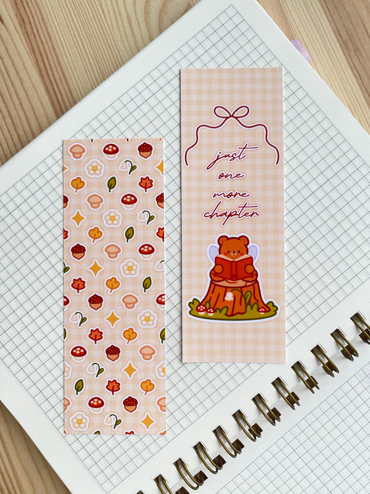 Autumn Fairy Bear Bookmark