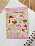Matcha Kitty Sticker Sheet
