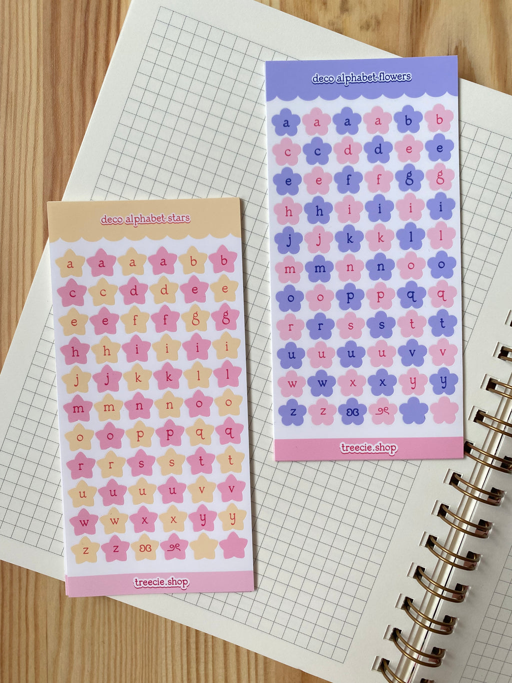 Alphabet Stars Deco Sticker Sheet