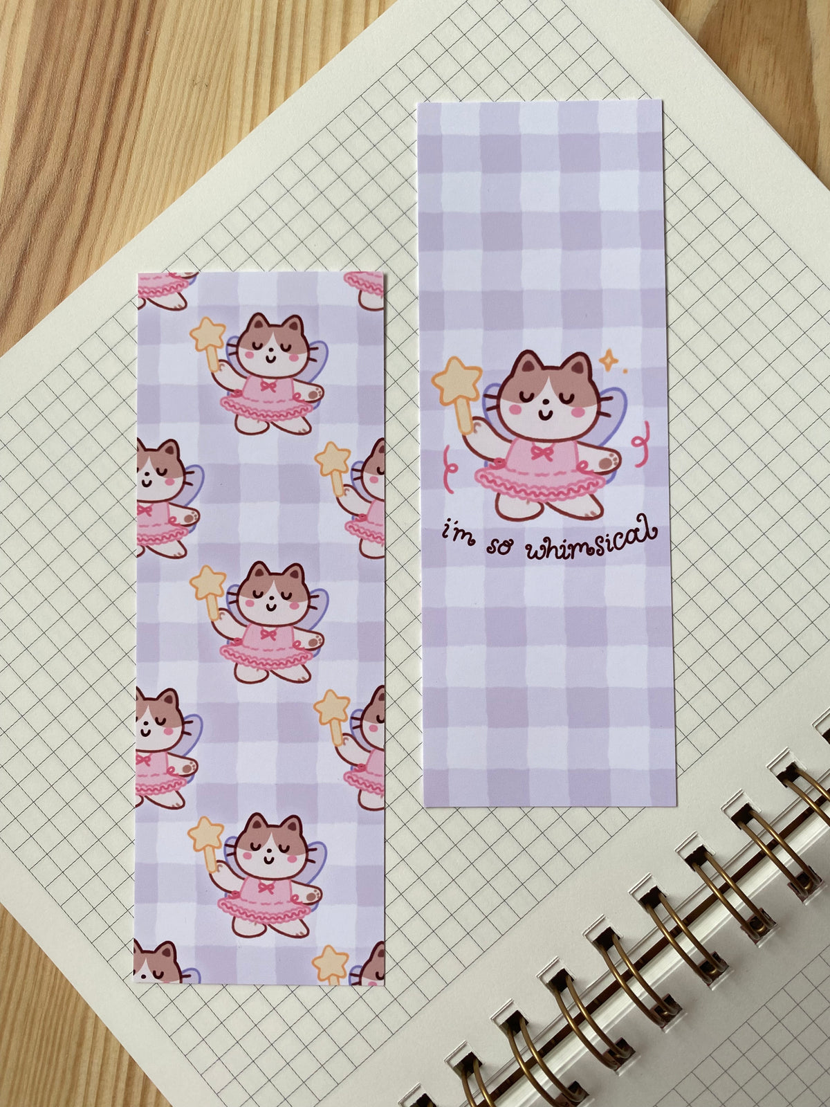 Whimsical Cat Bookmark
