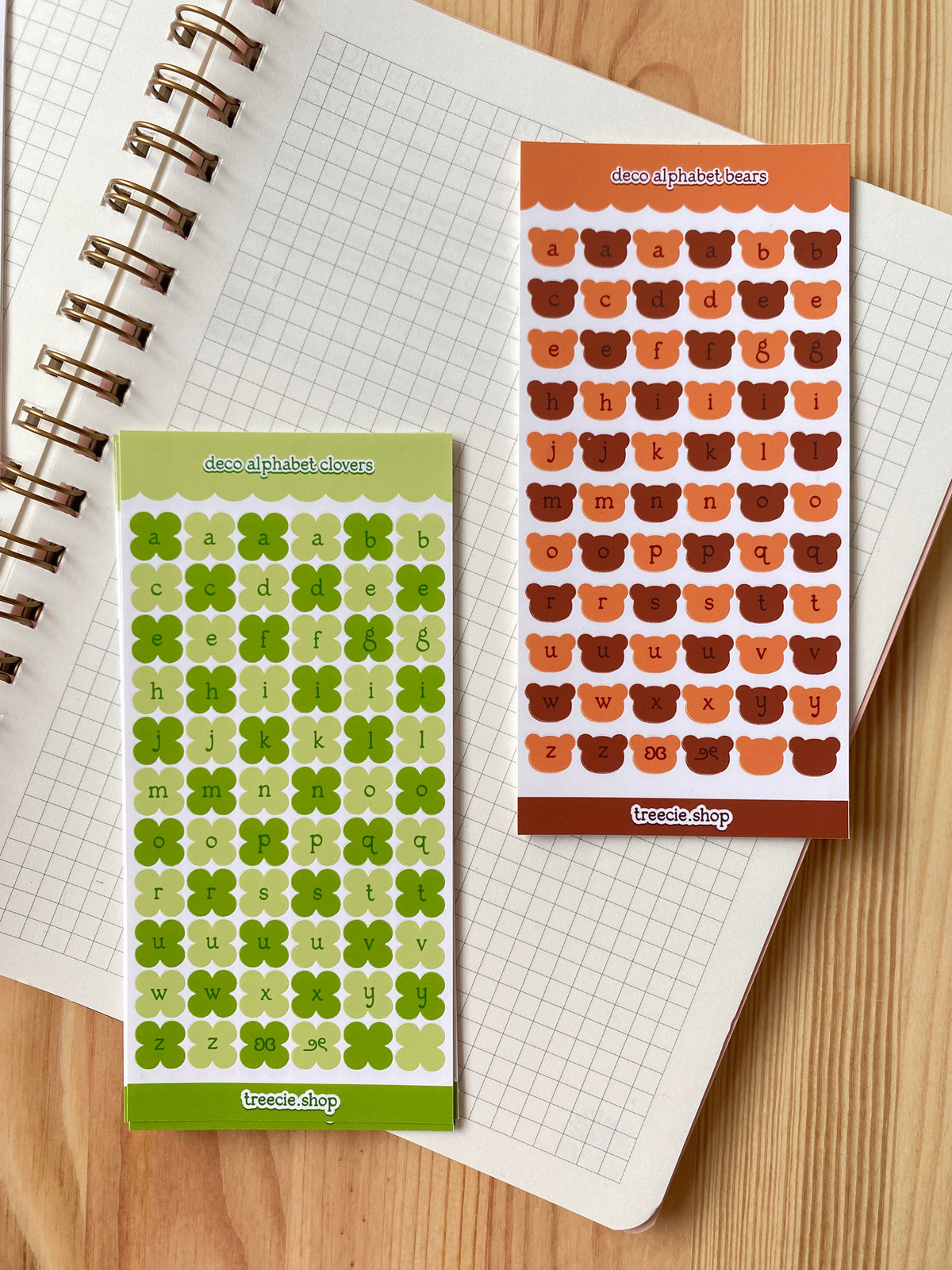 Alphabet Clovers Deco Sticker Sheet