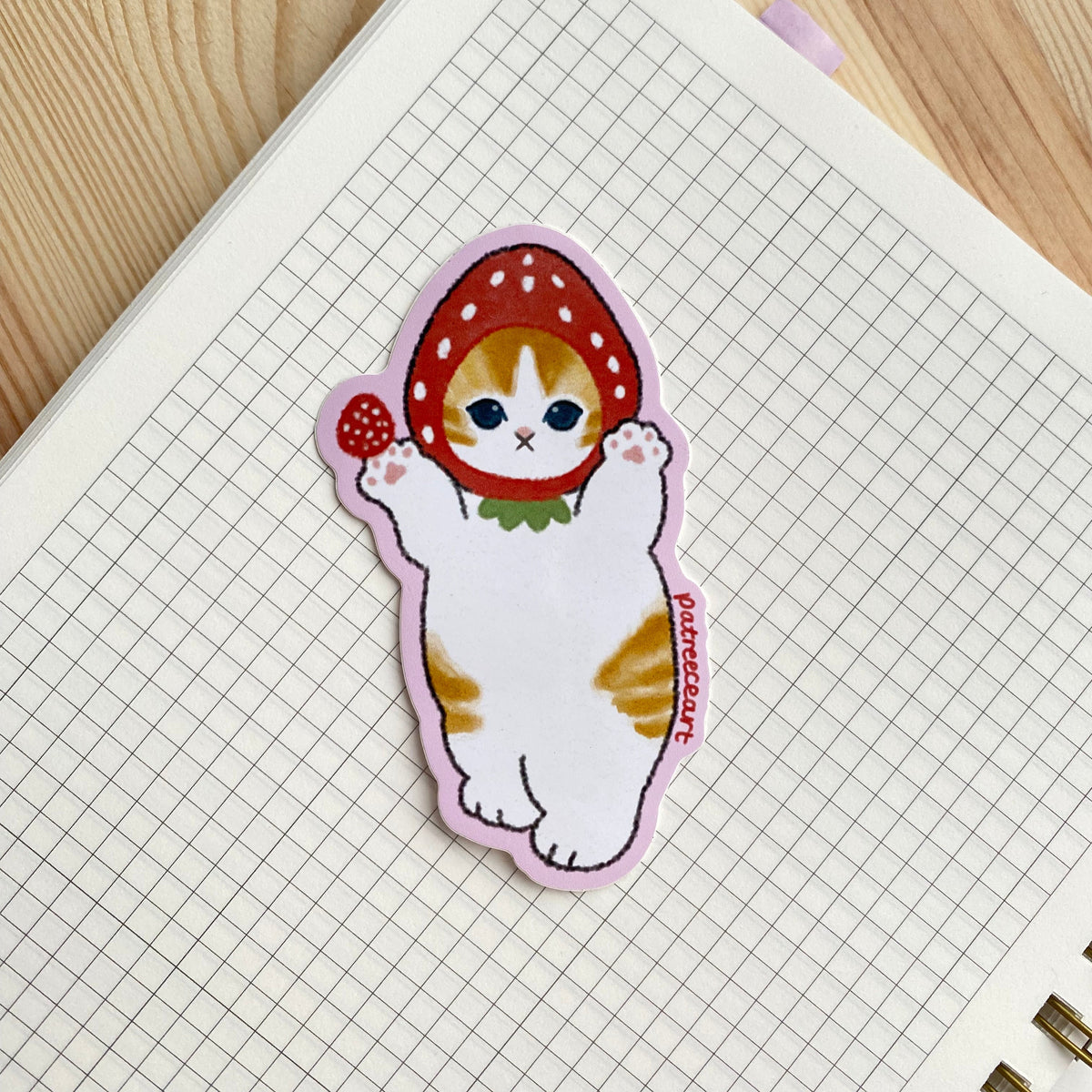 Strawberry Cat Sticker
