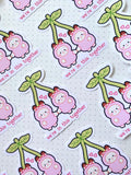 Cherry Bunnies Together Sticker