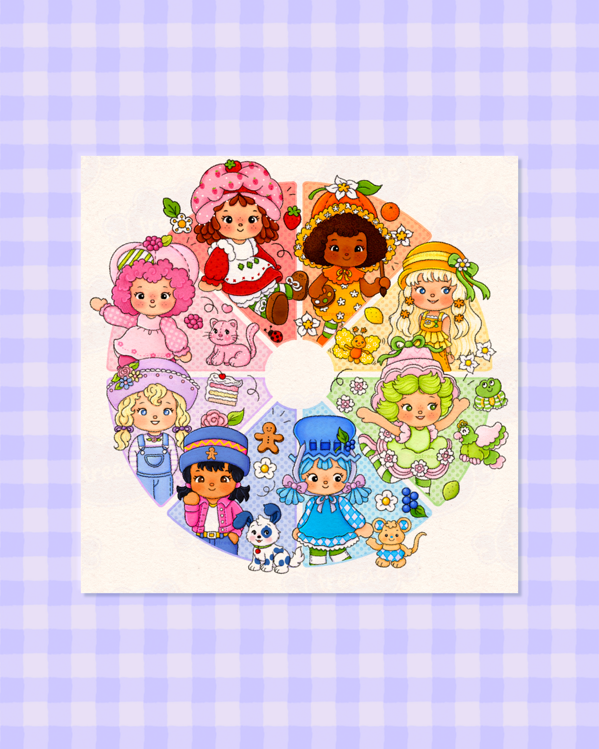 Fruit Girls Art Print